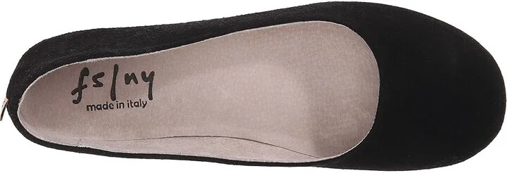 French Sole Sloop Women's Flat Shoes Black Suede : 6 M, Leather/Suede - Image 3