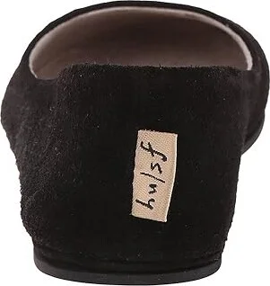 French Sole Sloop Women's Flat Shoes Black Suede : 6 M, Leather/Suede - Image 5