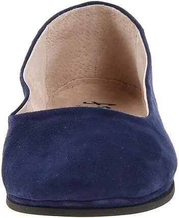 French Sole Sloop Women's Flat Shoes Navy Suede : 6 M, Leather/Suede - Image 6