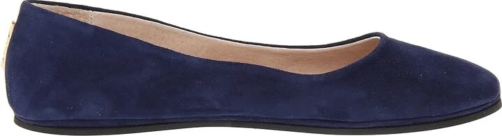 French Sole Sloop Women's Flat Shoes Navy Suede : 6 M, Leather/Suede - Image 8
