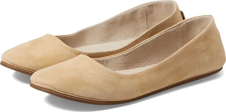 French Sole Sloop Women's Flat Shoes Nude : 7 M, Suede