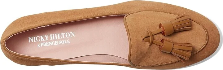 French Sole Stacy Women's Flat Shoes Camel Suede : 8.5 M - Image 2