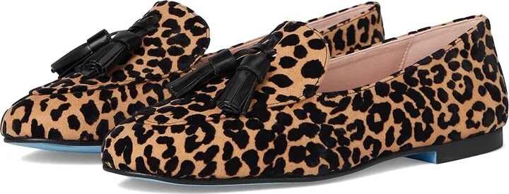 Beige Leopard Suede