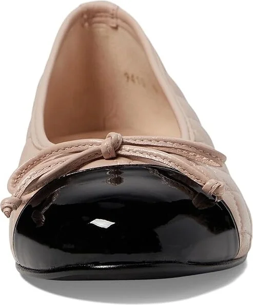 French Sole Tamara Women's Shoes Nude/Black : 6 M, Leather/Microfiber - Image 2