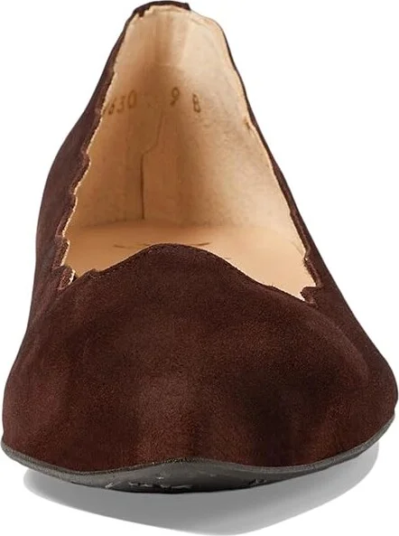 French Sole Tequila Women's Flat Shoes Chocolate Suede : 10 M, Patent Leather - Image 2