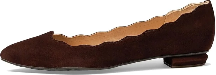 French Sole Tequila Women's Flat Shoes Chocolate Suede : 10 M, Patent Leather - Image 5