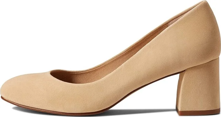 French Sole Trance Women's Flat Shoes Beige Suede : 5 M - Image 5