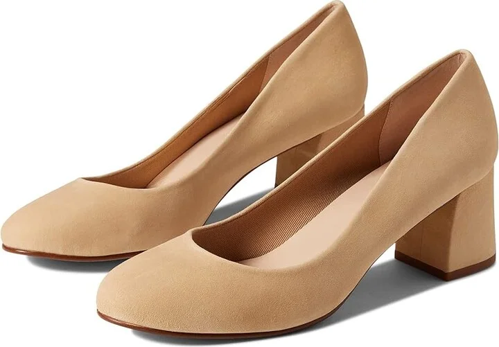 French Sole Trance Women's Flat Shoes Beige Suede : 5 M