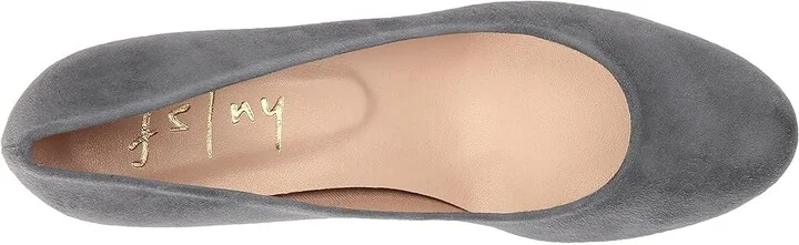 French Sole Trance Women's Flat Shoes Dark Grey Suede : 6 M - Image 3