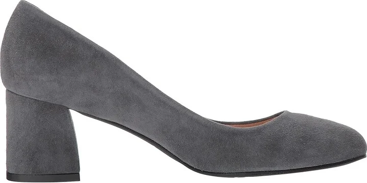 French Sole Trance Women's Flat Shoes Dark Grey Suede : 6 M - Image 8