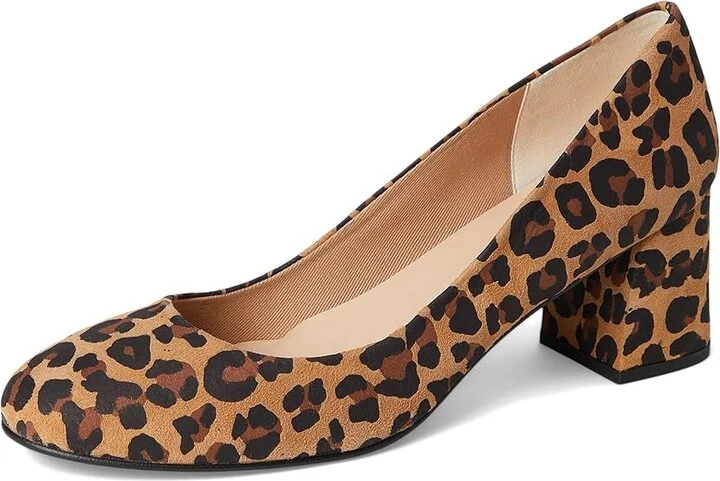 French Sole Trance Women's Flat Shoes Leopard : 11 M, Suede - Image 5