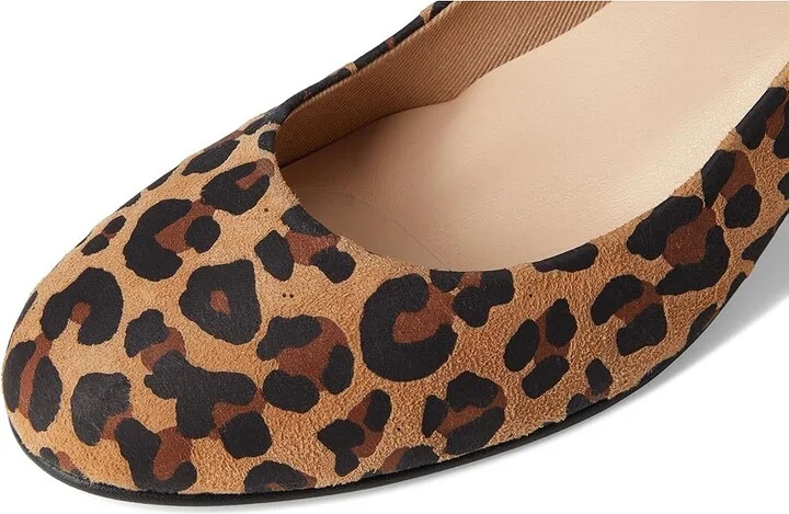 French Sole Trance Women's Flat Shoes Leopard : 11 M, Suede - Image 7