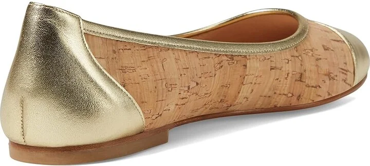 French Sole Venice Women's Shoes Natural/Platino Cork/Nappa : 8.5 M, Nappa/Synthetic - Image 4