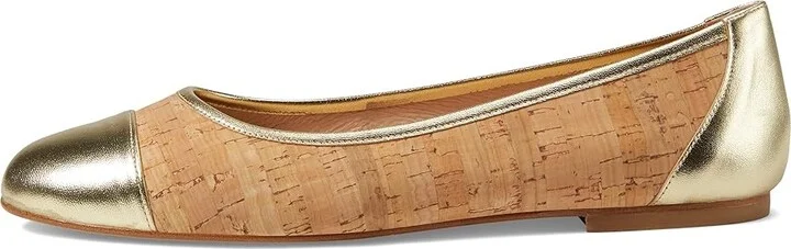 French Sole Venice Women's Shoes Natural/Platino Cork/Nappa : 8.5 M, Nappa/Synthetic - Image 5