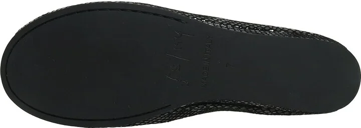 French Sole Zeppa Women's Slip on Shoes Black Snake Print Suede : 6 M - Image 4