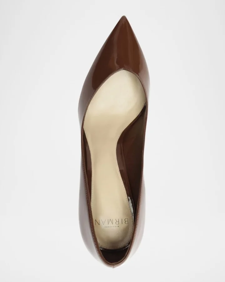 Frenchie Shiny Leather Pumps - Image 2