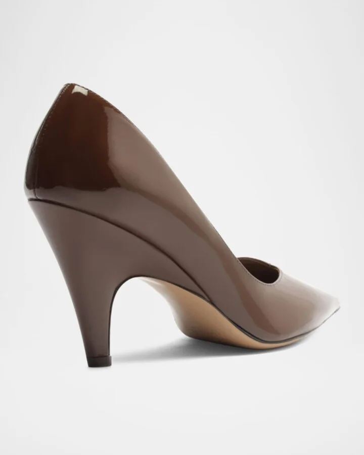 Frenchie Shiny Leather Pumps - Image 4