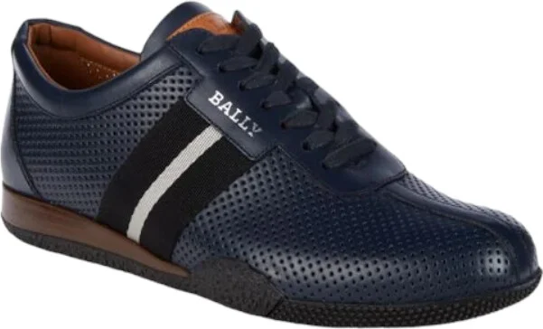 Frenz Men's 6230484 Ink Perforated Leather Sneakers