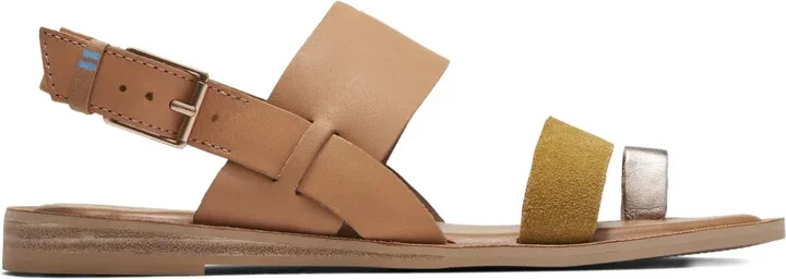 Freya "Beige" slingback sandals