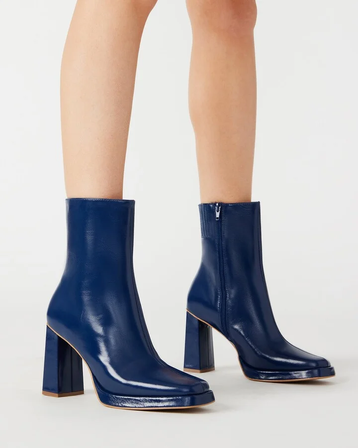 Freya Navy Leather - Image 2