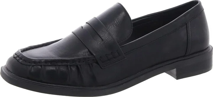 Freyr Womens Faux Leather Slip-On Loafers