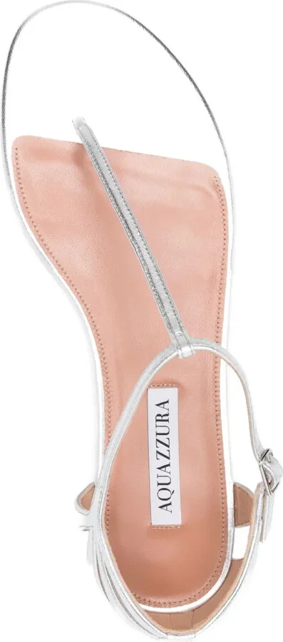Frida leather T-bar flat sandals - Image 4