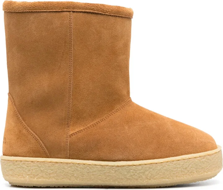Frieze suede ankle boots