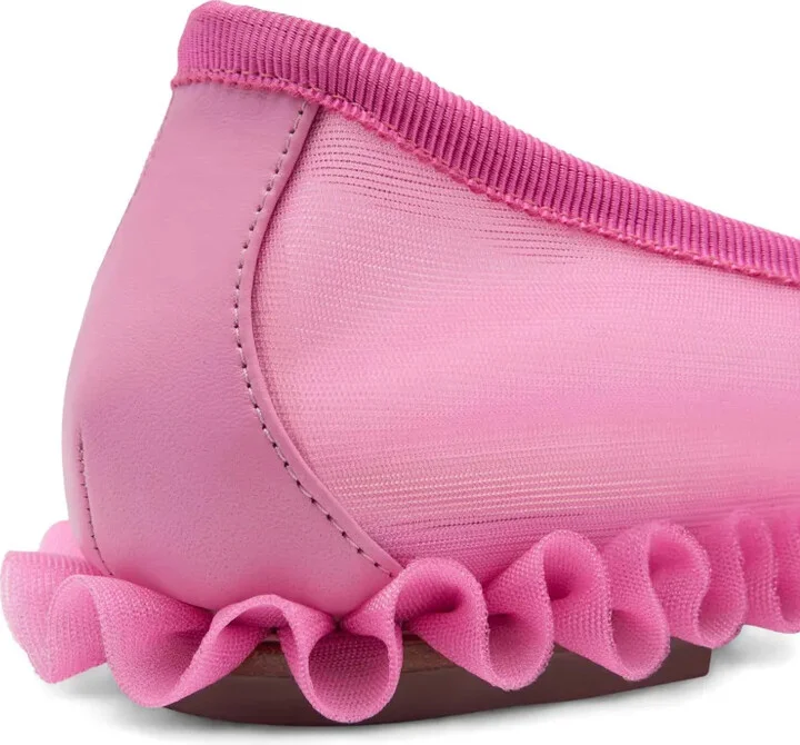 Frilled Mesh Ballet Flats - Image 4