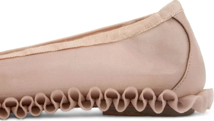 Frilled Mesh Ballet Flats - Image 4