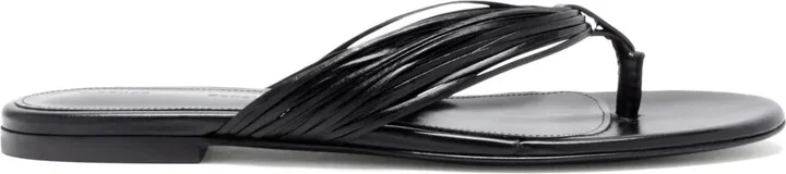 Fringe-Detail Flip Flops