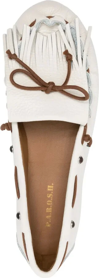Fringe-Detail Leather Loafers - Image 4