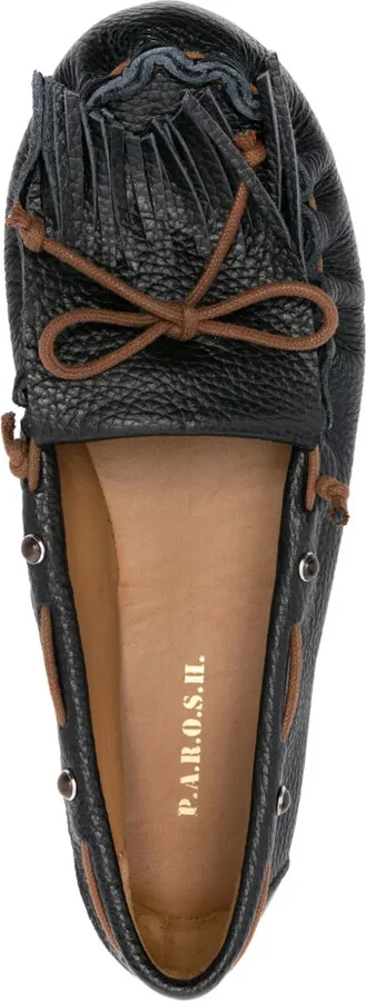 Fringe-Detail Leather Loafers - Image 4
