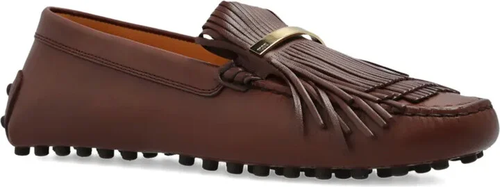 Fringe-Detail Leather Loafers - Image 2