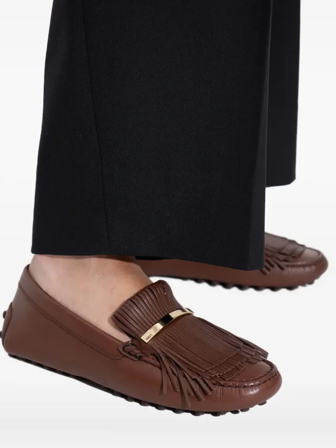 Fringe-Detail Leather Loafers - Image 5