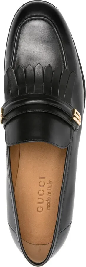 Fringe-Detail Leather Loafers - Image 4