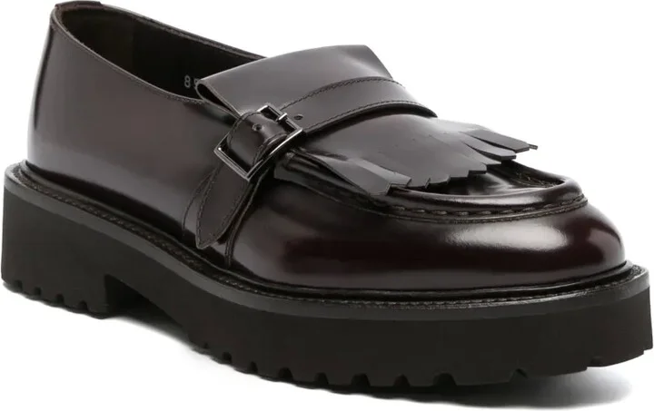 Fringe-Detail Leather Loafers - Image 2