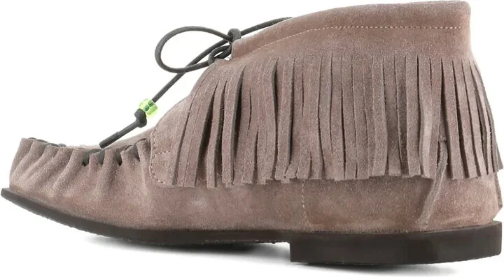Fringe-Detail Moccasin Boots - Image 2