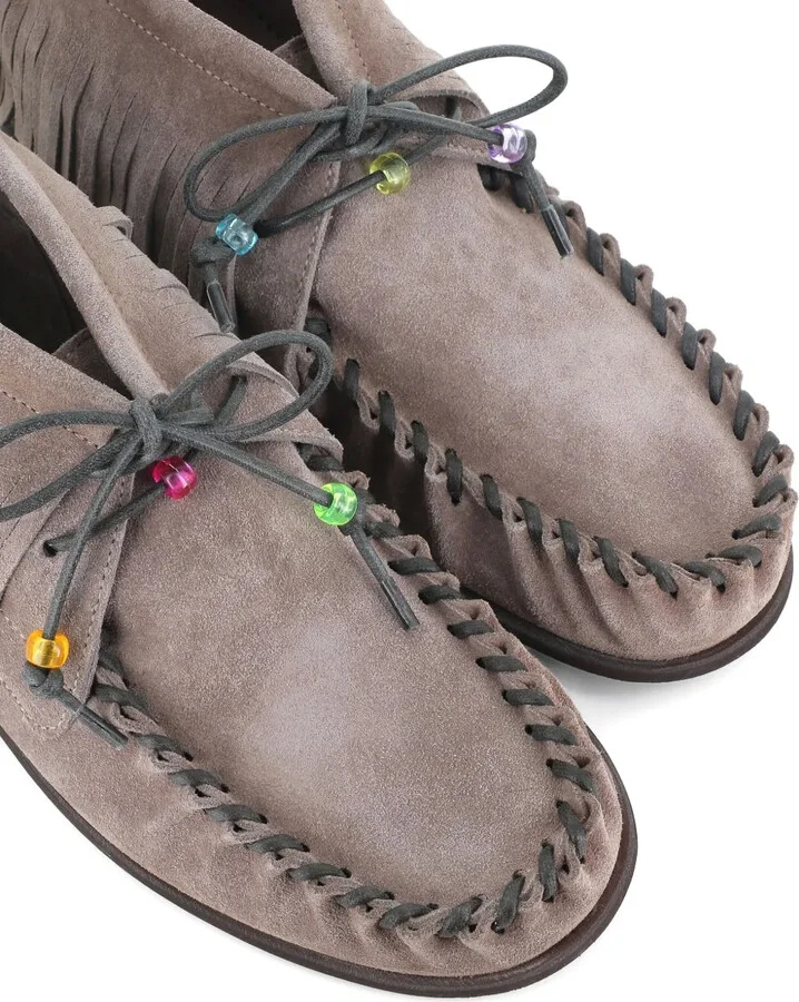 Fringe-Detail Moccasin Boots - Image 5