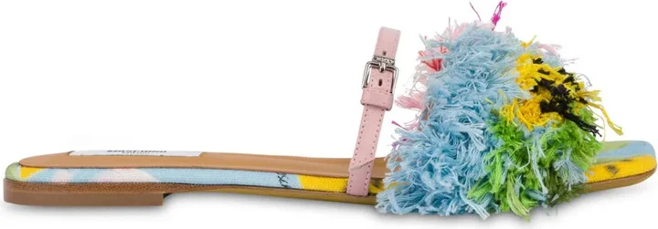 Fringe-Detail Sandals