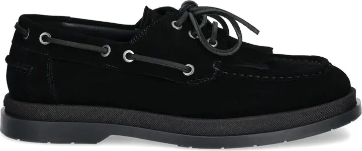Fringe-Detail Suede Loafers