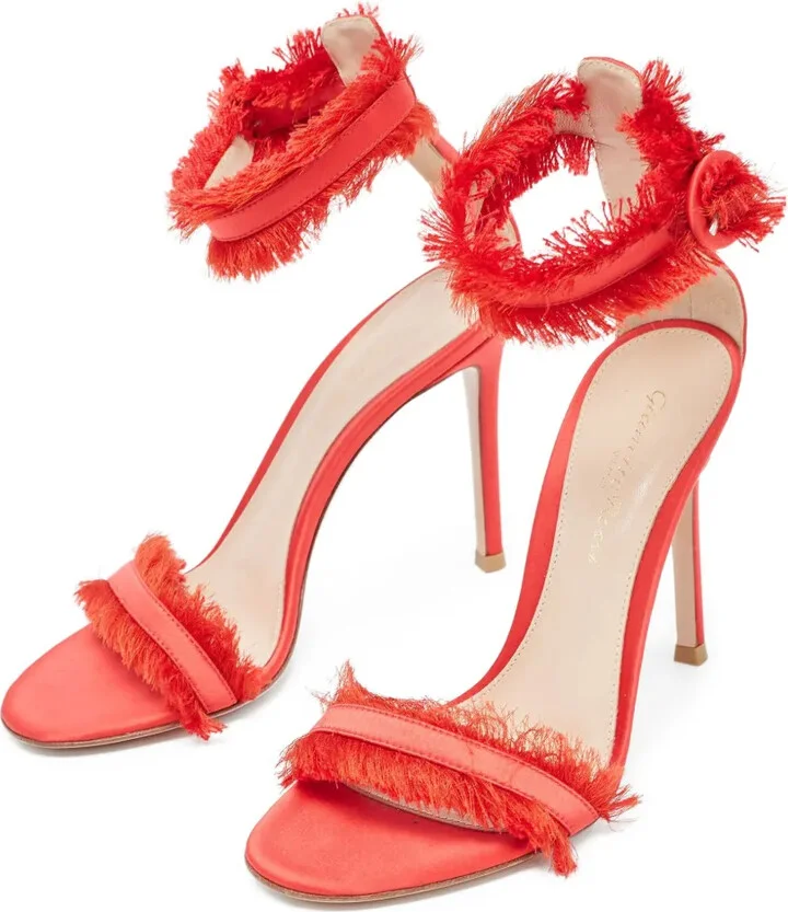 Fringe-Embellished Stiletto Heels - Image 2