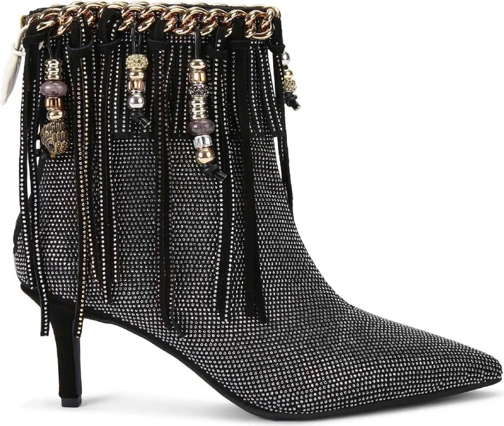 Fringe Pointed Toe Boot