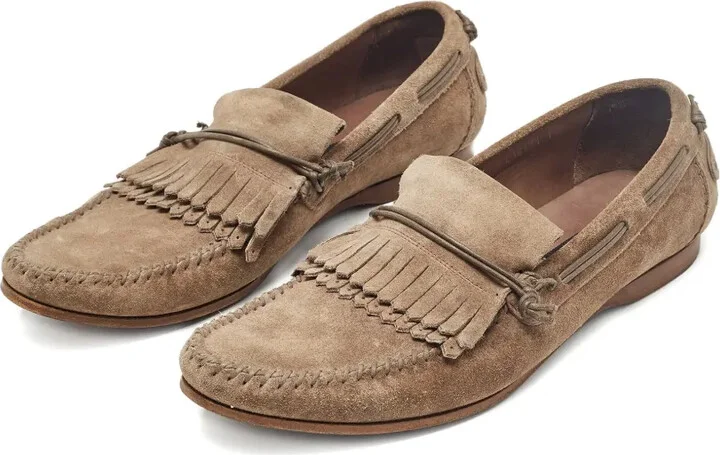 Fringe Suede Loafers - Image 2