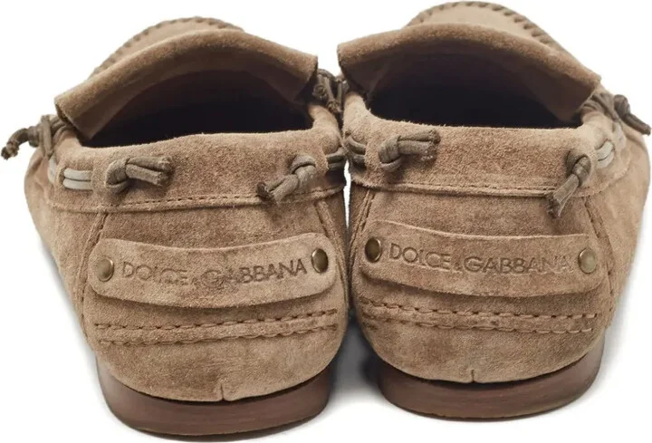 Fringe Suede Loafers - Image 4