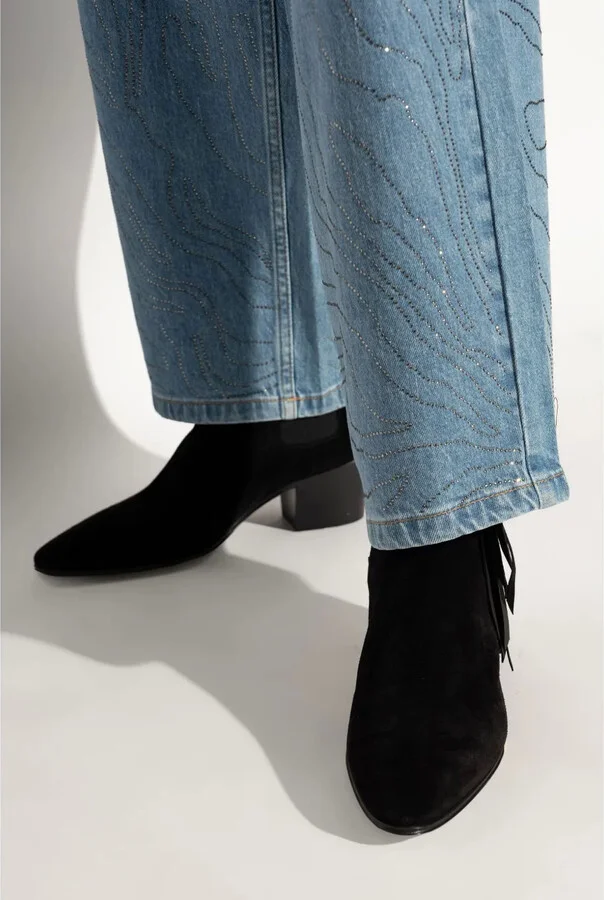 Fringed Ankle Boots - Image 2