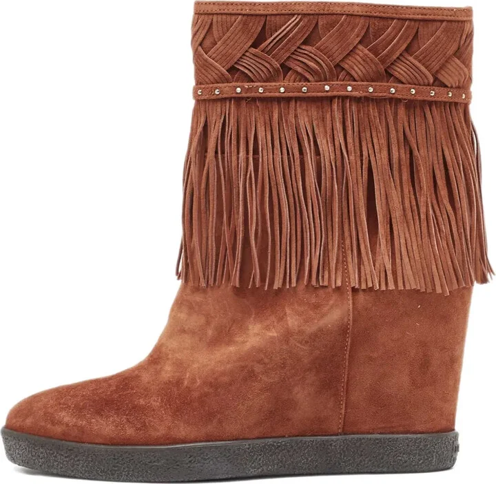 fringed braided Boots