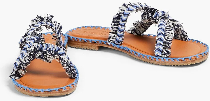 Fringed braided cord sandals - Image 2