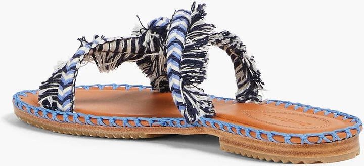 Fringed braided cord sandals - Image 3