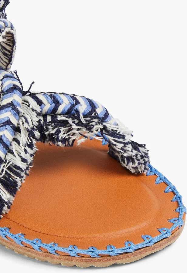 Fringed braided cord sandals - Image 4