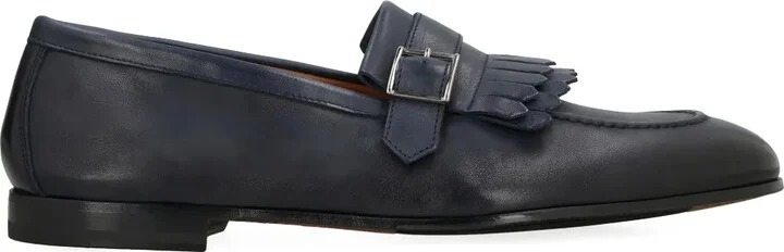 Fringed Buckle Loafers